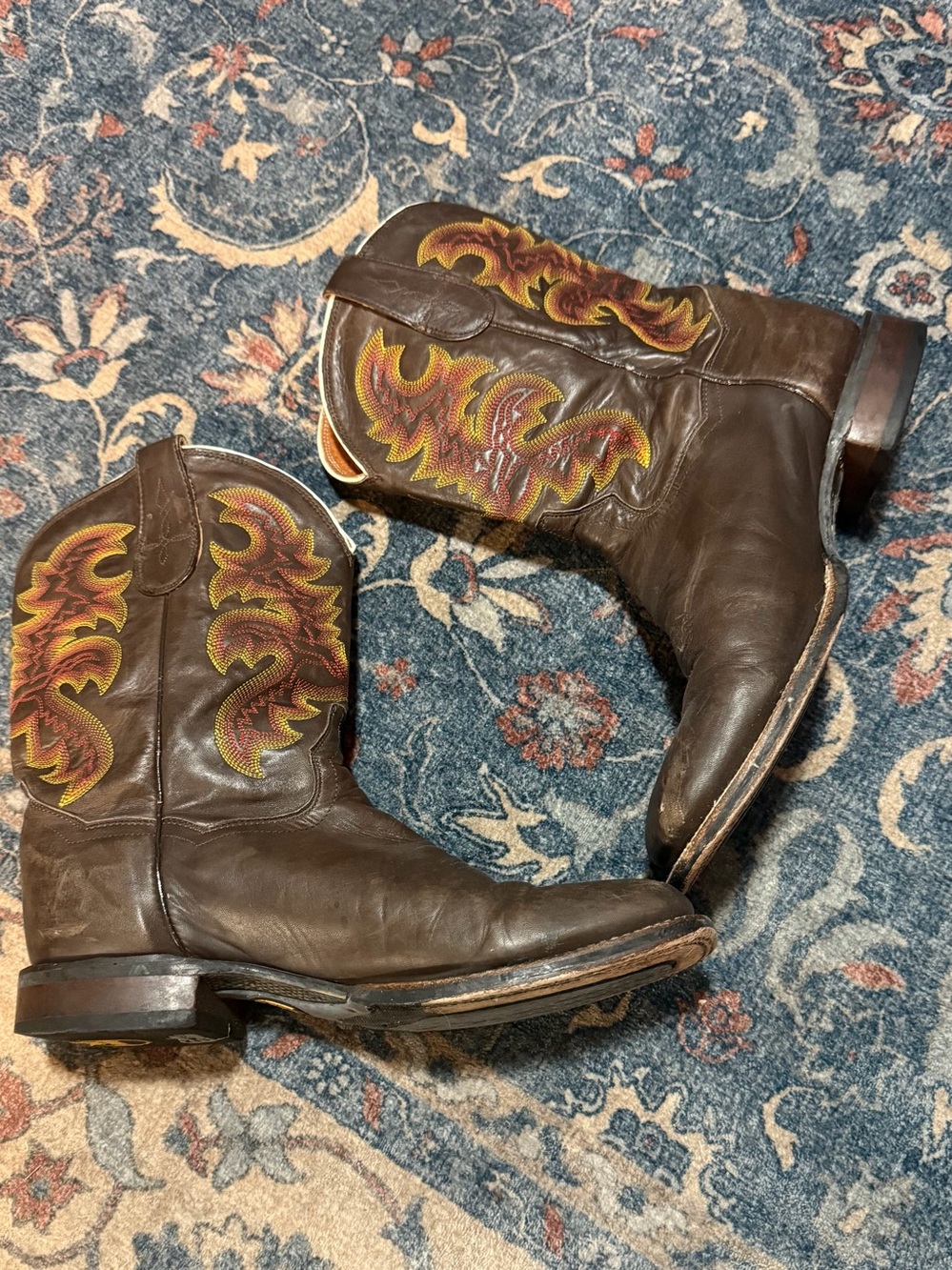 Dan Post Men's Square Toe All Leather‎ Cowboy Boot DP2849. Size 10.5 D